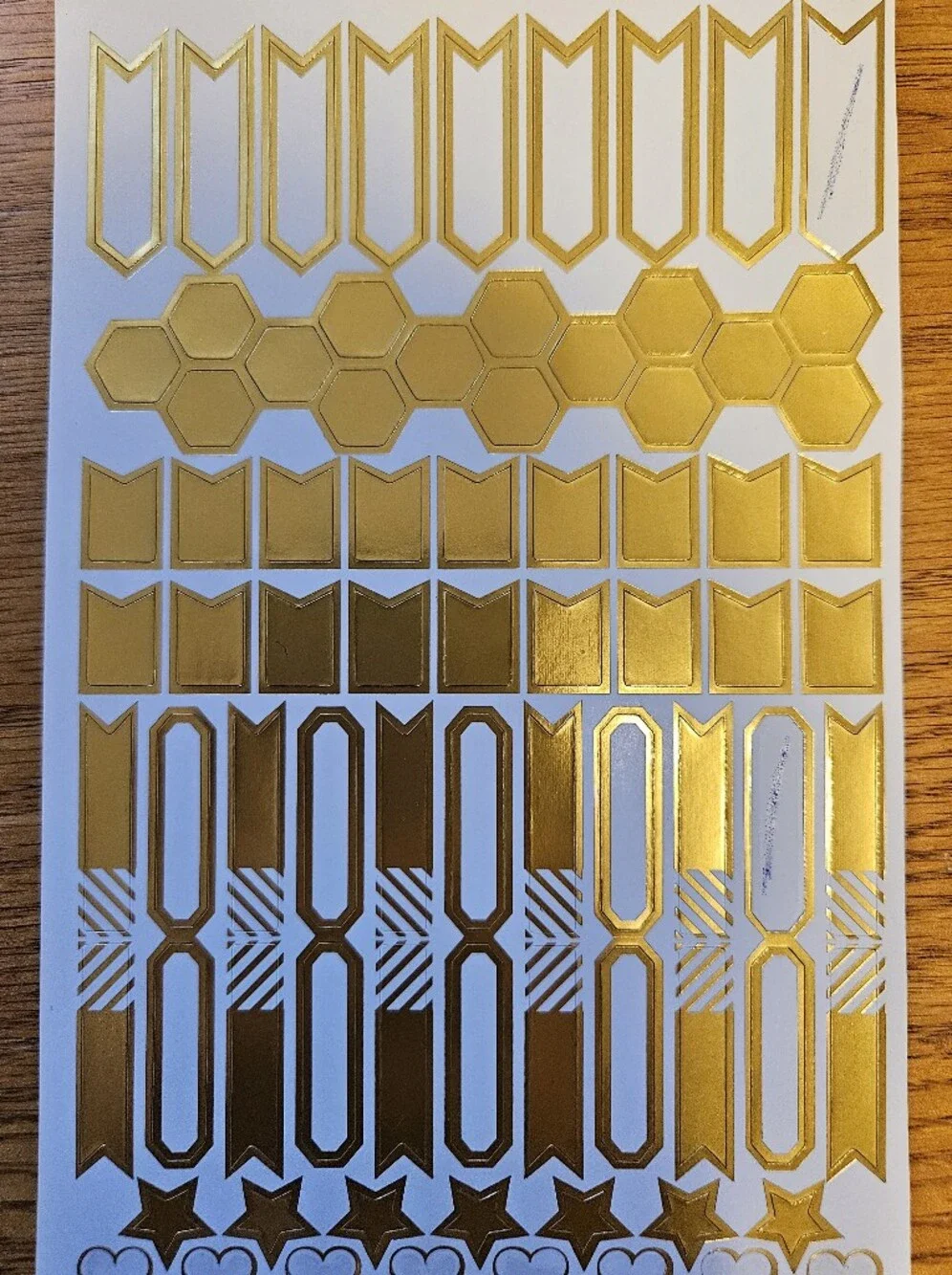 Gold Foil Planner Stickers